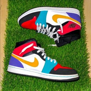 Jordan 1 Mid Multicolor Sz 10